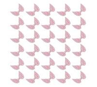 PATIKIL 30Pcs Angel Wings for Crafts, Glitter Mini Angel Wings Ornament Fabric Wings Sew on Doll Patches Embellishment for Hair Accessories DIY Crafts, Pink