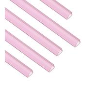 PATIKIL 30Pcs Binding Bars, 10x10mm Binding Bars Slide Grip 70 Sheets Capacity A4 Size Report Binder Presentation Binder for Study Office Report Cover Resume, Transparent Red