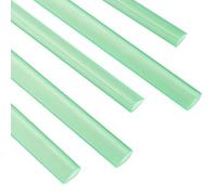 PATIKIL 30Pcs Binding Bars, 8mm Binding Bars Slide Grip 50 Sheets Capacity A4 Size Report Binder Teardrop Shape Presentation Binder for Report Cover Resume, Clear Green