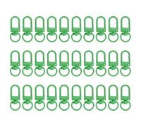 PATIKIL 30Pcs Lobster Claw Clasps, Metal Lanyard Clip Keychain Swivel Trigger Snap Hooks for Bag Key Chains DIY Accessories, Light Green