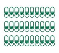 PATIKIL 30Pcs Lobster Claw Clasps, Metal Lanyard Clip Keychain Swivel Trigger Snap Hooks for Bag Key Chains DIY Accessories, Green