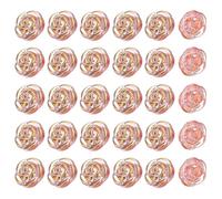 PATIKIL 30Pcs Rose Flower Buttons, 13mm 1/2" Acrylic Cute Buttons for Clothes Decorative Sewing Accessories for DIY Crafts Shirts Blouse Sweaters, Rose/Gold