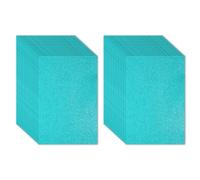 PATIKIL 30Sheets Blue Green EVA Glitter Foam Sheet 11.8 x 7.9 Inch 2mm Thick with Back Adhesive Sparkle Craft Foam Sheet for Crafts DIY Project
