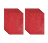 PATIKIL 30Sheets Bright Red EVA Glitter Foam Sheet 11.8 x 7.9 Inch 2mm Thick with Back Adhesive Sparkle Craft Foam Sheet for Crafts DIY Project