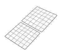 PATIKIL 30x30cm Wire Grid Panel, 2 Pack Board Photo Pictures Memo Display Grid Panels Hanging Organizer Wall Decorative Panel for Home Office Wedding, Black