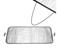 PATIKIL 31 x 14 Inch Air Conditioner Cover, Polyester Aluminum Foil Waterproof Dustproof Magnet Hook Fixing AC Outside Unit Cover Condenser Protector for Outdoor AC Unit, Silver