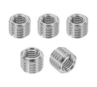 PATIKIL 316 Stainless Steel Thread Adapters Sleeve Reducing Nut, 5 Pcs M12 x 1.75 Male to M8 x 1.25 Female Repairing Insert Nut Screw Reducer Conversion Fastener 10mm
