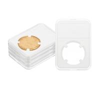 PATIKIL 31mm Coin Slab Display Holder, 5Pcs Clear Coin Case Storage Plastic Four-Point Box for Coin Collectors Collection Protection Organize