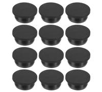PATIKIL 32.3mm Diameter Silicone Rubber Black Hole Plugs, 12 Pcs, 31-32mm Hole Size