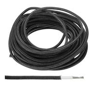 PATIKIL 32.8Ft 13AWG Electronic Wire, -30 to 200 Degrees Celsius Insulated High Temperature Resistant Electrical Flexible Silicone Cable for Lamp Boiler Heater, Black