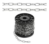 PATIKIL 32.8ft SUS304 Stainless Steel Chain, 2mm Metal Chain Link 10 Meter Small Light Duty for Home Outdoor Camping Hanging Pet Plant, Silver