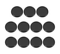 PATIKIL 32mm 1 2/7" Black Round Book Binding Discs, 11 Pcs Aluminum Alloy Discbound Expansion Discs Round Binder Rings for DIY Notebook Planner
