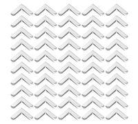 PATIKIL 32mm Metal Book Corners, 60pcs Photo Corners Book Corners Protector Retro Metal Decorative for Crafting Scrapbook Photo Album Book Binding,Silver Tone