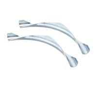 PATIKIL 32mm PEX Tube Bend Support, 2 Pack PEX Tube Metal 90 Degree Elbow Bend Support for Copper PEX Pipe Tubing, Silver Tone