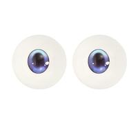 PATIKIL 32mm Safety Eyes,1 Pair Realistic Acrylic Eyes Plastic Half Eyeballs for Masks Halloween Props Art Craft, Purple Blue