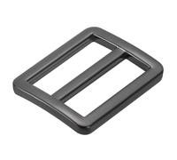 PATIKIL 32mm Tri-Glide Slide Buckles, 8 Pack Metal Webbing Strap Fastener for Backpack Bag Belt, Black
