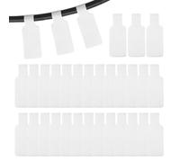 PATIKIL 32Pcs Cable Labels Tags, 1.8" Write on Wire Tags Cord Labels Hook Loop Rectangle Cable Ties for Electronics Organize Wire Classify Identification Management, White