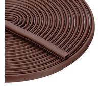 PATIKIL 33 Feet Rubber Weather Stripping Door Seal Strip, Self-Adhesive Door Insulation Weather Strip Soundproofing D Shape Seal for Frame Large Gap, Brown