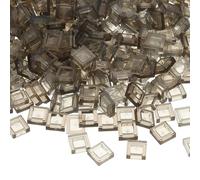 PATIKIL 333 Pcs Flat Blocks Bulk, 1x1 Square Bright Tea Classic Tiles Smooth Surface Mini Building Blocks Accessories Compatible Bricks Kits for Building Floor Walls Mosaic Pixel Arts