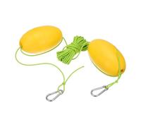 PATIKIL 33FT Float Rope Tow Line, Heavy Duty Buoy Ball Float Leash with Stainless Steel Hook Drift Rope Marker Buoy Float Rope for Fishing Drift Jet-Ski Kayak Boat Accessories, Green