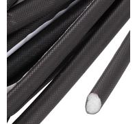 PATIKIL 33Ft Weather Stripping Door Seal, PU Foam Self Adhesive Soundproof D-Shaped Door Weather Stripping for Large Gap Door Frame Sealer Window Insulation, Brown