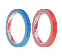 PATIKIL 33ft x 0.4" Table Tennis Side Tape, 2 Pack Ping Pong Tape Available in 20 Rackets Protect the Edges of Rubber and Blade for Paddles, Red Blue