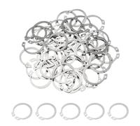 PATIKIL 33mm OD External Retaining Rings, 50 Pcs C-Clip Retaining Shaft Snap Rings 304 Stainless Steel External Circlip for Automobile Valve Equipment Bearings
