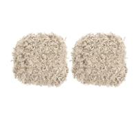 PATIKIL 33yds Fluffy Yarn, 2 Skeins Fuzzy Yarn Faux Fur Yarn Crochet Soft Polyester Plush Fur Eyelash for Crocheting Knit Blanket Rug Sweater Scarf Hat Bear Craft, Apricot