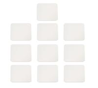 PATIKIL 34mmx34mm Metal Plate for Phone Magnet, 10pcs Square Adhesive Metal Plate Replacement Stickers for Magnetic Car Mount Holder Phone Case Wall, Silver Tone