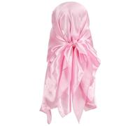 PATIKIL 35 Inch Satin Head Scarf, Large Square Scarf Silk Feeling Hair Bandanas Sleeping Head Wrapping Scarves for Women, Pink