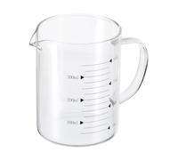 PATIKIL 350ml Glass Measuring Cup, 3.3 Borosilicate Glass Graduated Black Printed Scale Liquid Measure Cups Beaker with V-Shaped Spout for Kitchen