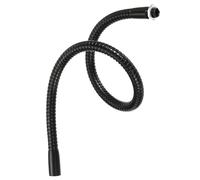 PATIKIL 35cm/13.7" Universal Gooseneck, M10 Fine Thread Metal Bendable Hose Flexible Arm Gooseneck Tube Extension for Multifunction DIY, Black