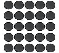 PATIKIL 35mm 1-1/2" Black Plastic Round Book Binding Discs, 55 Pcs Discbound Expansion Discs Plating Round Binder Rings for DIY Notebook Planner