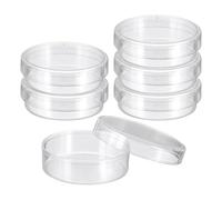 PATIKIL 35mm/1.4 Inch Plastic Petri Dishes with Lids, 6 Pack Petri Plates Tissue Culture Plate for Lab Science Experiment, Clear