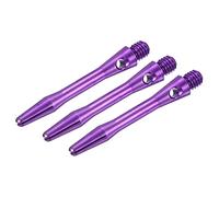 PATIKIL 35mm Aluminum Dart Shafts, Medium 2BA Thread Dart Stems Dart Accessories Throwing Fitting for Steel Tip - 3 Pack (Purple)