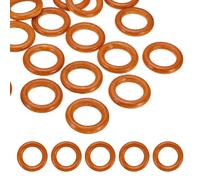 PATIKIL 35mm Natural Wooden Rings, 20 Pack Wood Ring Round Linking Rings Wood Loop Circle for Craft Pendant DIY Jewelry Making Macrame, Brown