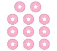 PATIKIL 35mm Plastic Book Binding Discs, 11 Pack Discbound Expansion Discs Star Binder Rings for DIY Notebook Planner, Pink