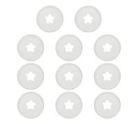 PATIKIL 35mm Plastic Book Binding Discs, 11 Pack Discbound Expansion Discs Star Binder Rings for DIY Notebook Planner, White