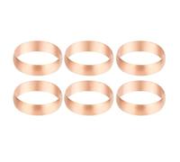 PATIKIL 35mm Tube OD Compression Sleeves Ferrules, 6pcs Copper Ferrule Fitting Compression Fitting Assortment Kit for Air Water Gas