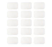 PATIKIL 35mmx45mm Metal Plate for Phone Magnet, 15pcs Rectangular Adhesive Metal Plate Replacement Stickers for Magnetic Car Mount Holder Phone Case Wall, Silver Tone