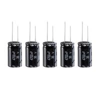 PATIKIL 35V 4700uF Electrolytic Capacitors, 5Pcs 18x30mm Aluminum High Frequency Electrolytic Capacitors for TV, LCD Monitor, Refrigerator, Circuit Boards, Black