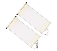 PATIKIL 35x16 Inch Xuan Paper Scroll, 2 Pack Silk Half Raw Ripe Blank Hanging Xuan Paper Chinese Calligraphy Practice Roll for Art Painting Home Decor, White