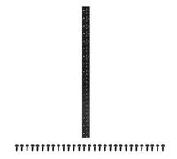 PATIKIL 35x2 Inch Piano Hinge, 1 Pack 201 Stainless Steel Continuous Hinge with Holes for Piano Gate Door Wooden Storage Box Cabinet Boat, Black