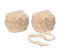 Patikil 35yds Faux Fur Yarn, 2 Skeins Fuzzy Crochet Fluffy Soft Chunky Polyester Plush Fur Eyelash for Crocheting Knit Blanket Rug Sweater Scarf Hat Bear Craft, Dark Beige