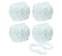 PATIKIL 35yds Faux Fur Yarn, 4 Skeins Super Soft Chunky Polyester Plush Fur Eyelash for Crocheting Knit Blanket Rug Sweater Scarf Hat Bear Craft, Sky Blue