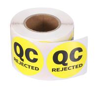 PATIKIL 360 Pcs 1 Roll Adhesive QC Hold Label Stickers, 2 Inch Circle Inventory Control Labels Quality Control Stickers for Warehouse Management Inspection Organization, Yellow