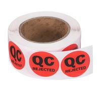 PATIKIL 360 Pcs 1 Roll Adhesive QC Rejected Label Stickers, 1 Inch Circle Inventory Control Labels Quality Control Stickers for Warehouse Management Inspection Organization, Red