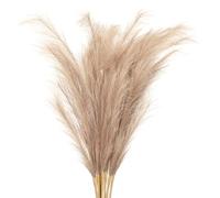 PATIKIL 37.8in Tall Pampas Decor, 7pcs Large Artificial Pampas Bulk Long Fluffy Faux Grass Dried for Home Boho Decor Vase Wedding Wall Ground, Brown