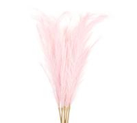 PATIKIL 37.8in Tall Pampas Decor, 7pcs Large Artificial Pampas Bulk Long Fluffy Faux Grass Dried for Home Boho Decor Vase Wedding Wall Ground, Pink