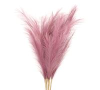PATIKIL 37.8in Tall Pampas Decor, 7pcs Large Artificial Pampas Bulk Long Fluffy Faux Grass Dried for Home Boho Decor Vase Wedding Wall Ground, Purple